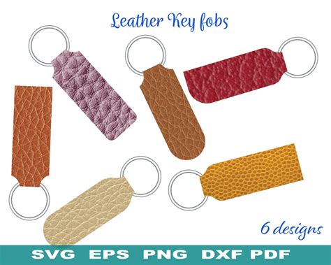 Faux Leather Keychain Template